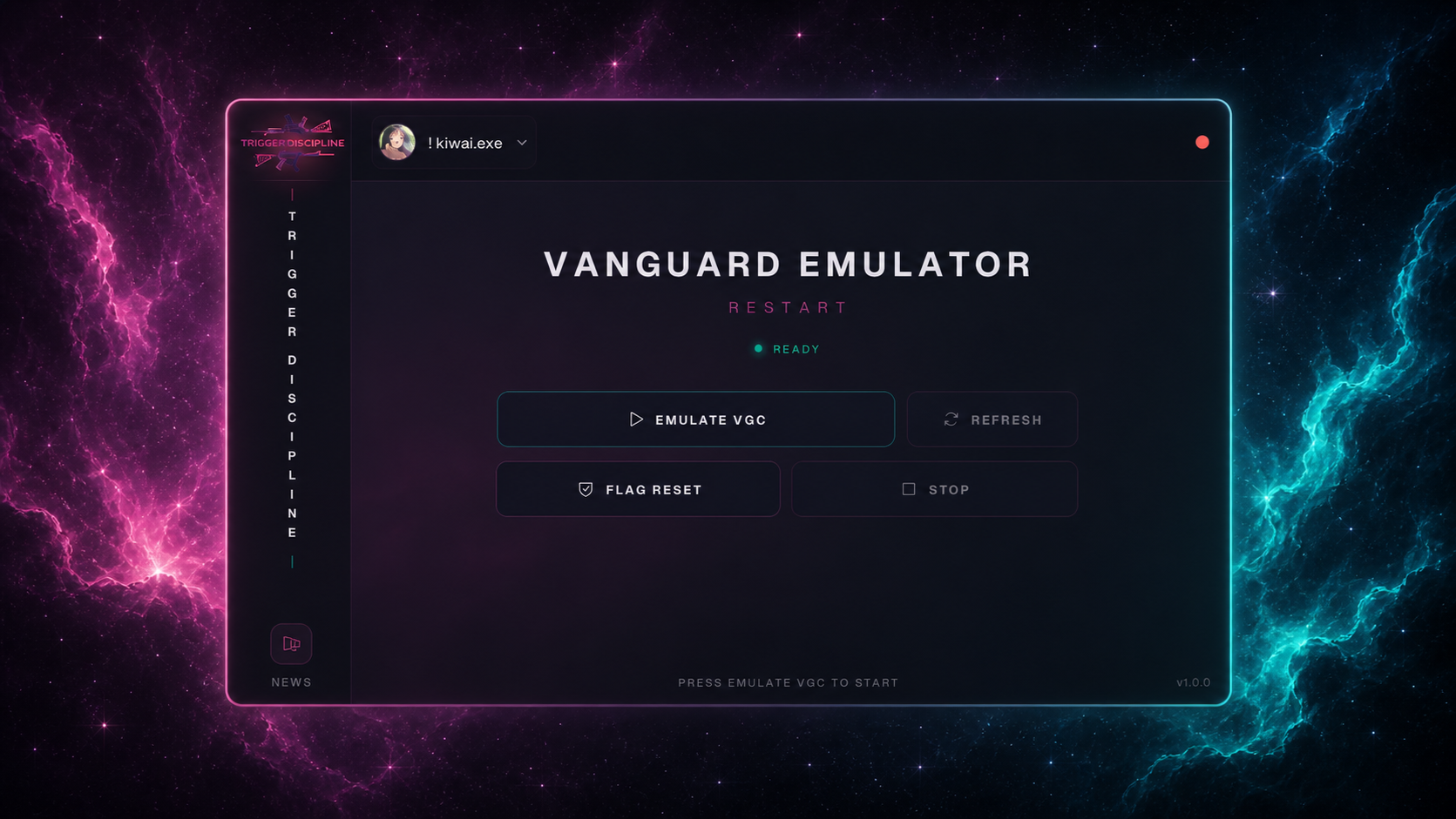 Vanguard Emulator Restart